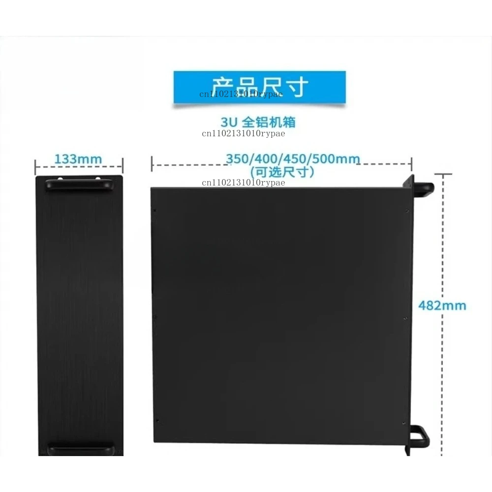 Liner 3U/4U Aluminum Alloy Chassis Customizable Depth 300-600MM Industrial Enclosure