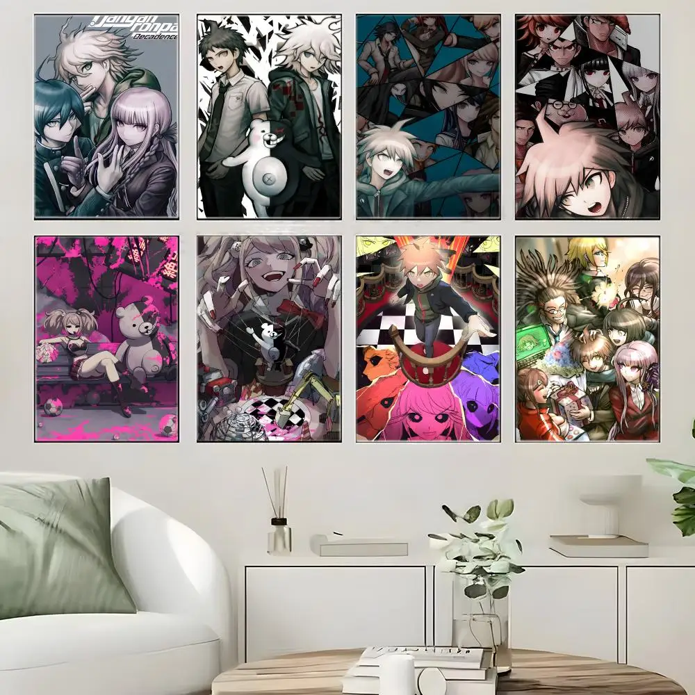 Anime Merch D-Danganronpa Poster Crease Free Waterproof Durable All Space Wall Decor