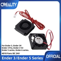 Creality Original 4010 Fans 40x40x10MM DC 24V Extruder Hot End Fan and DC 24V Turbo Fan for Ender 3 / Ender 3 Pro 3D Printer