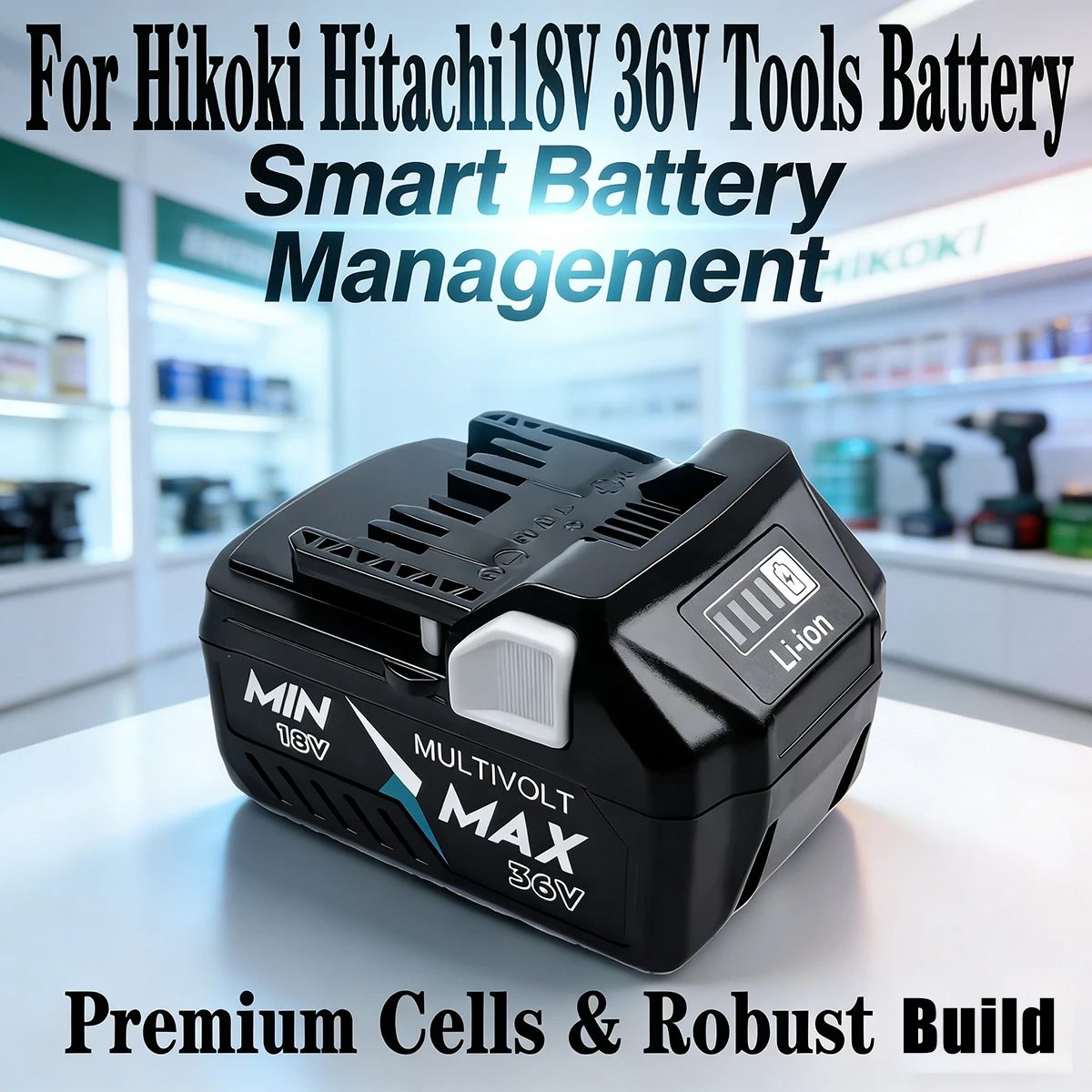 

18V/36V 6800mAh For Hitachi/HiKOKI Power Tools Li-ion Battery for BSL1830 BSL1850 BSL1860 BCL1815 EBM1830 BSL1840 330139 DS18DBL