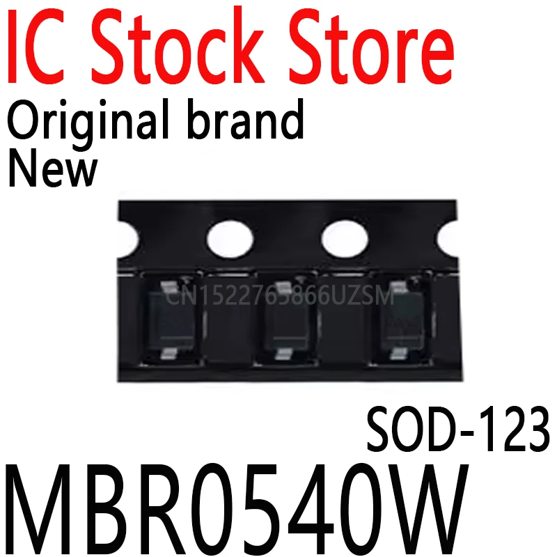 100PCS New and Original SOD-123 1206 SMD Schottky Diode MBR0540 (Marking B4)MBR0540W