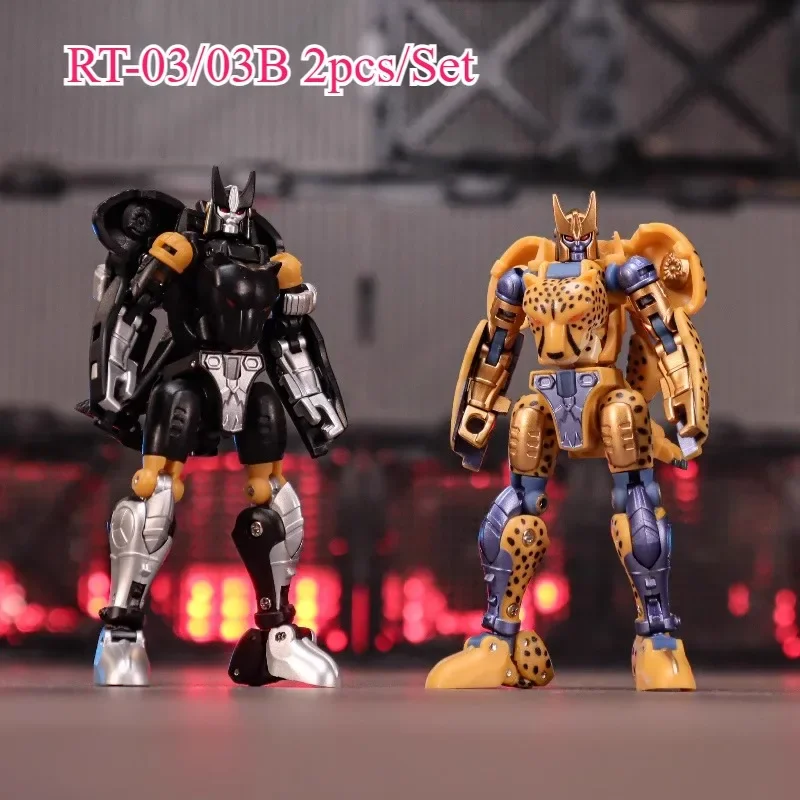 In Stock！Transformation ROBOT T0YS RT-03 RT-03B RT03 Cheetor Working Leopard BW Beast Wars 2pcs/Set Action Figure