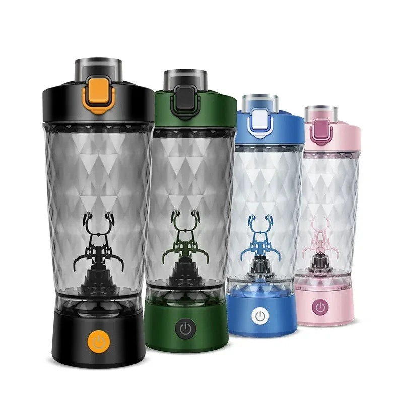 Taza mezcladora eléctrica de proteína en polvo de 650ml, agitador automático, botella mezcladora, botella batidora, leche, café, hervidor para gimnasio al aire libre