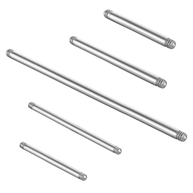10PCS 4-42mm 316L Chirurgenstahl Gerade Piercing Barbell Zunge Ring Ersatz Zubehör Ohr Helix Piercing schmuck 14/16G – Detail 7