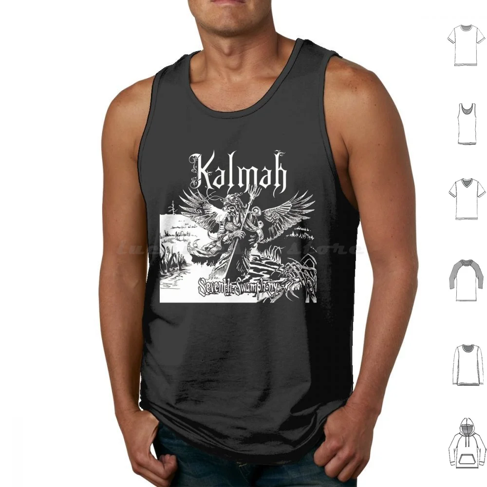 Kalmah Best Logo Tank Tops Vest Sleeveless Kalmah Children Of Bodom Death Metal Album Amon Amarth Kalmah Band Metal Wintersun