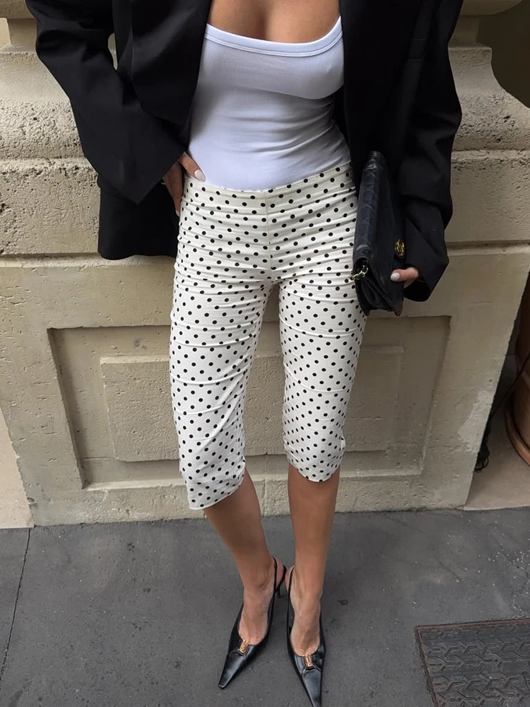 Trendix Dot Pant For Women 2026 Summer Lace Up Long Sleeve Cardigan Tops Street Casual Party High Waist Y2k Pant Sets Femme New