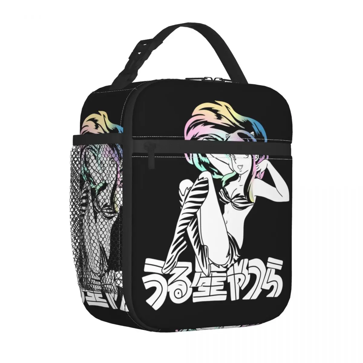 Urusei Yatsura Lum Insulated Lunch Bags Leakproof Ranma 1/2 Anime Meal Container Thermal Bag Tote Lunch Box Work Food Handbags