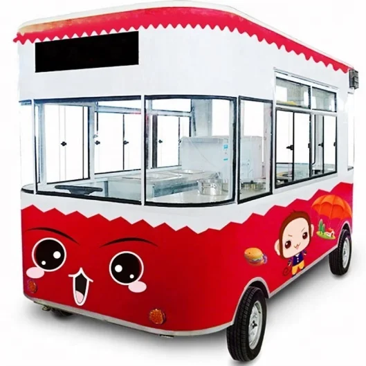 Multifunctional Street Electric Fast Food Van, Mobile Food Truck, New Energy Cars, Best Selling Good Quality