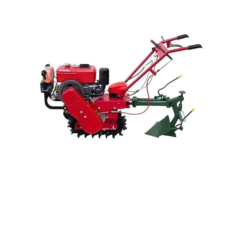New Micro Tiller for Land Cultivation, Ditching, and Soil PlowingGoods in stock