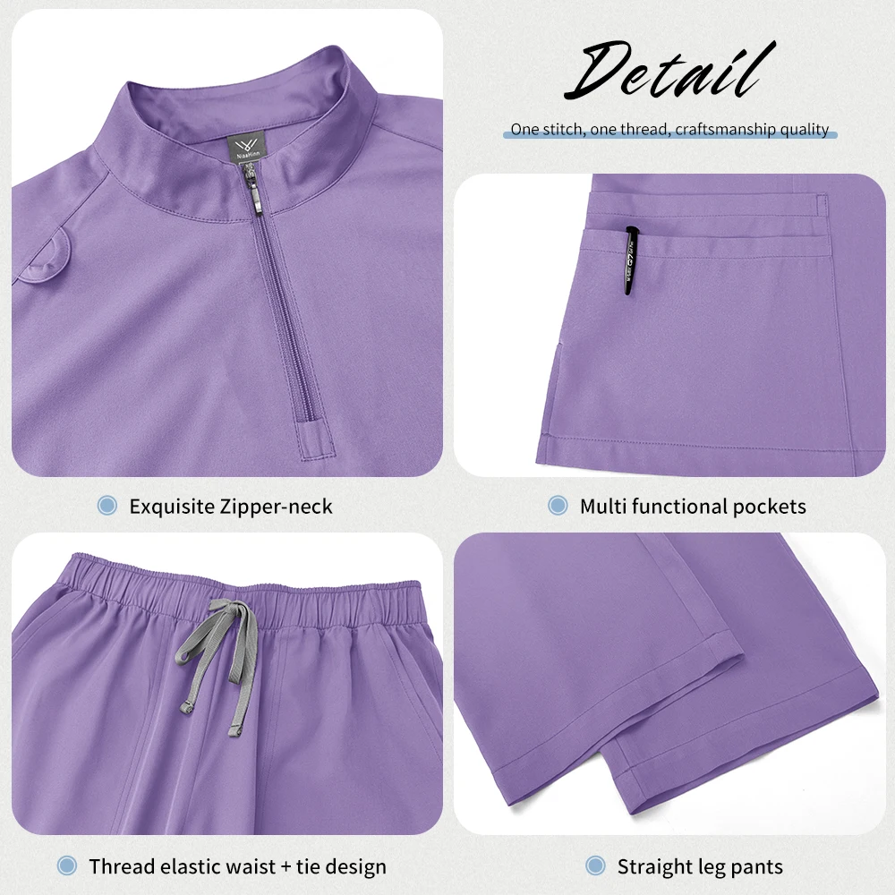 Costume da medico ospedaliero Donna Clinica per animali domestici Infermiera casual Abiti da lavoro Abiti Assistente sanitario Tuta infermieristica Uniformi mediche all'ingrosso