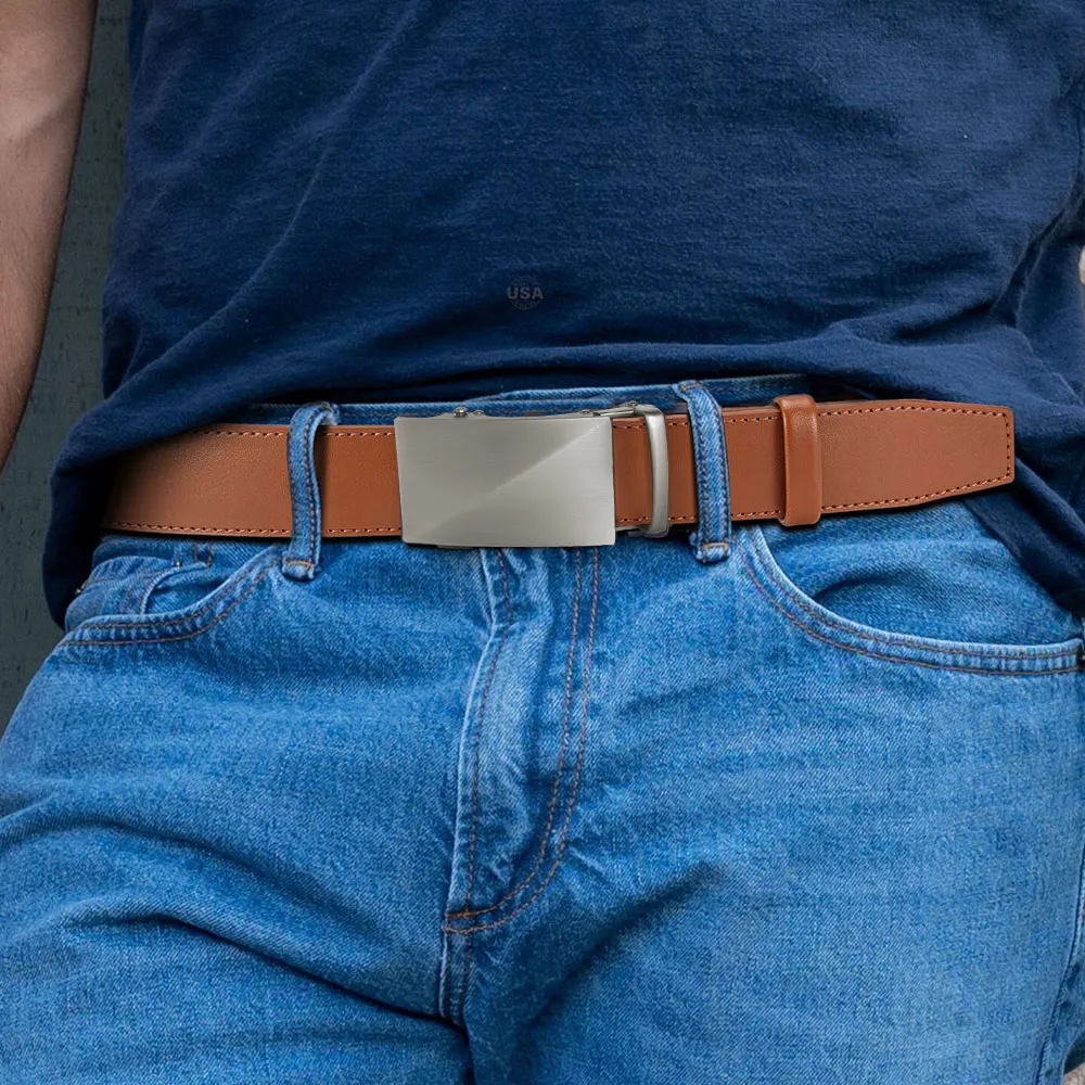 CHAOREN ماركة أحزمة جلدية للرجال 115 سنتيمتر-135 سنتيمتر حزام أوتوماتيكي مع حزام السقاطة أحزمة عالية الجودة أحزمة فاخرة للرجال