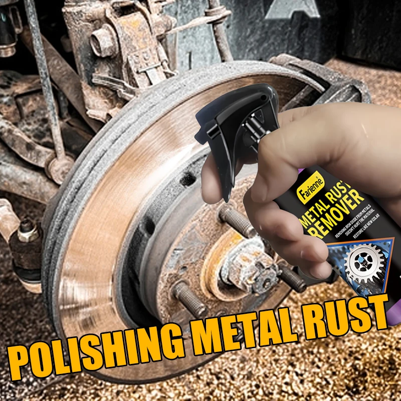 Farienne Metal Rust Remover Spray For Car Brake Disc Wheel Rim Bicycle Chain Tool Hardware Cleaning Agent Anti-Rust Protection