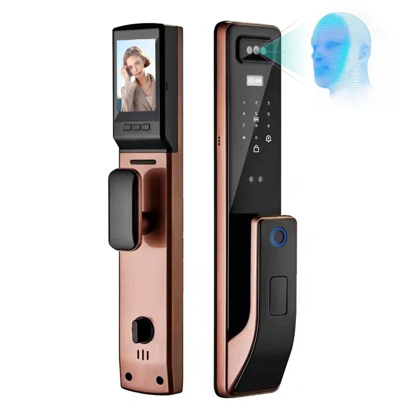 

Face Smart 3D Recognition Wifi Fingerprint Wishome App Anti-theft Outdoor Keyless Door Lock