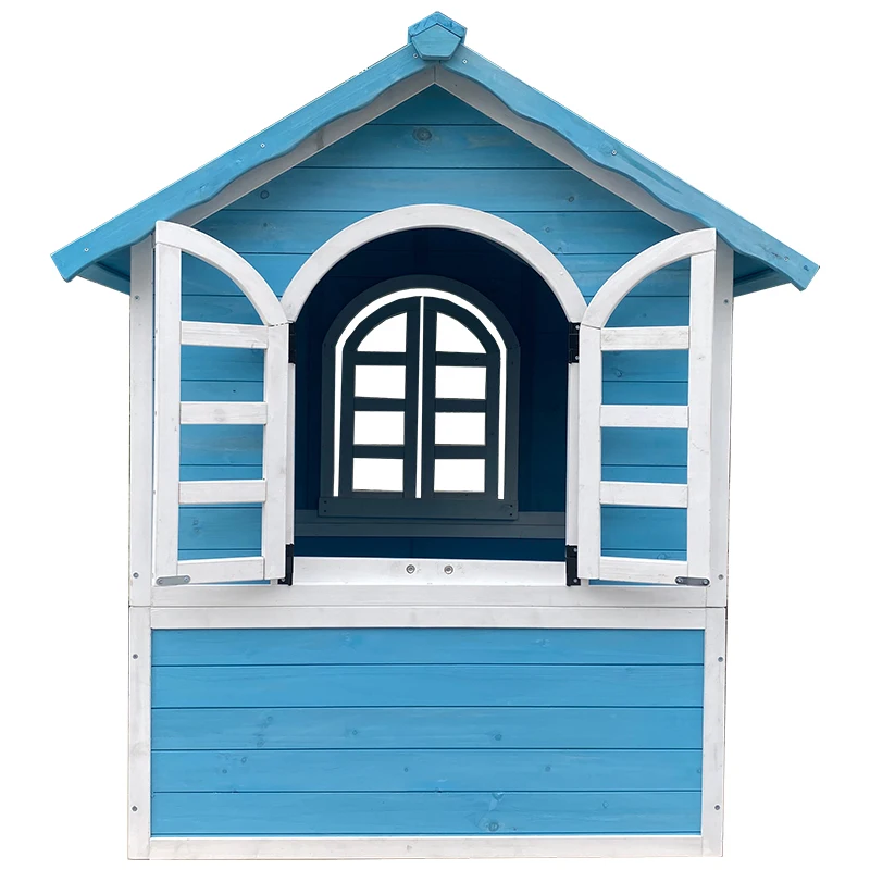 Hot Sale Luxury Garden Outdoor Playhouse for Kids Solid Wood Nature Design with Waterproof Feature and Slide
