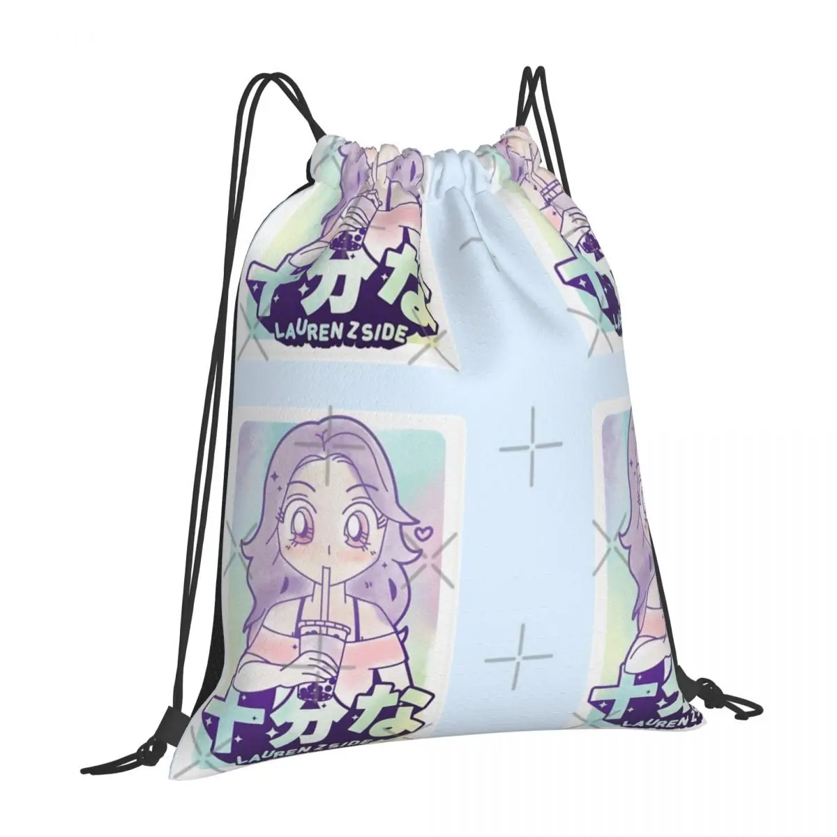 Laurenzside 3 Drawstring Bag Backpack print cloth bag girls bag kids drawstring bag