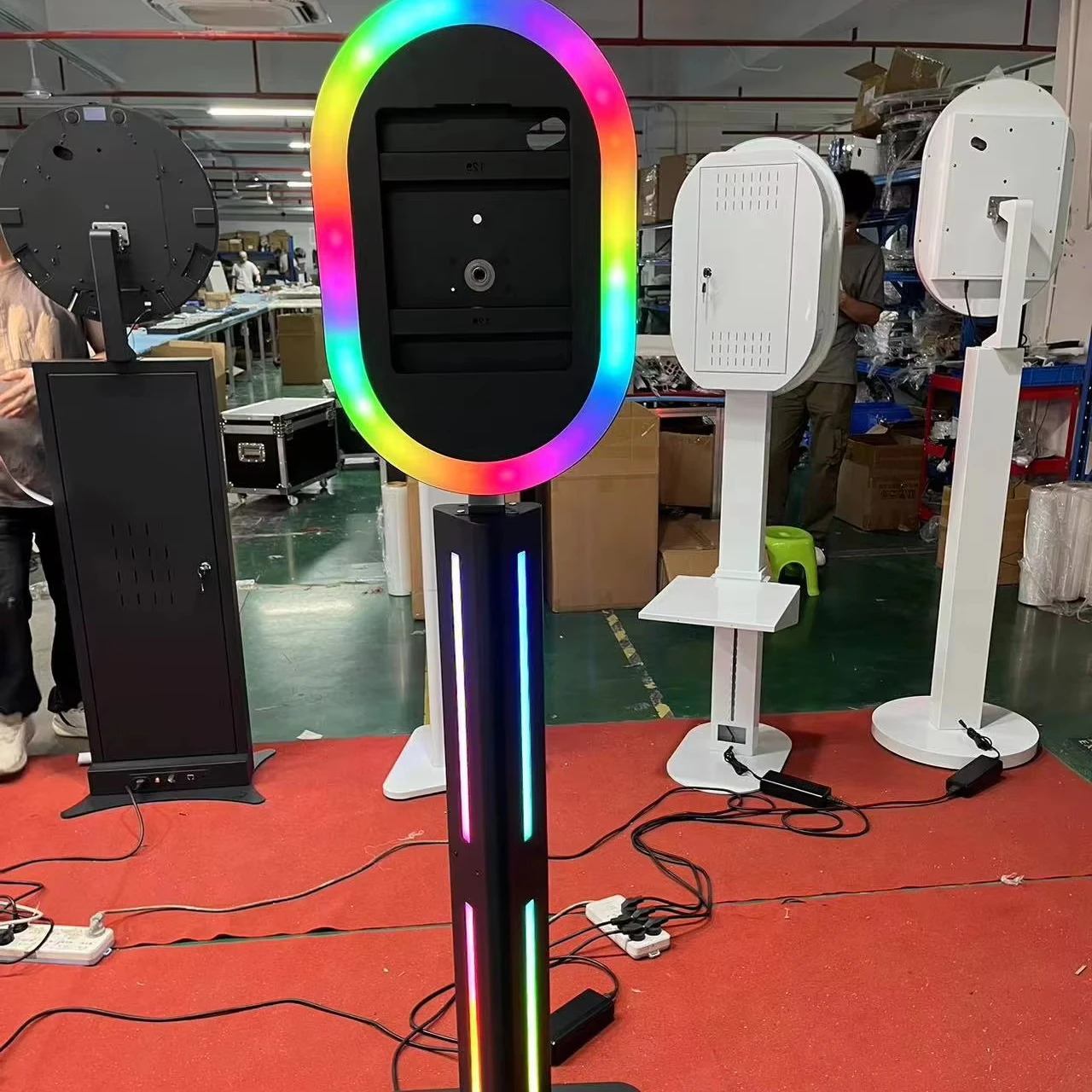 Portable Selfie Photo Booth Wedding For Party Ipad Dslr Photo Booth With Printer Shelf Attached