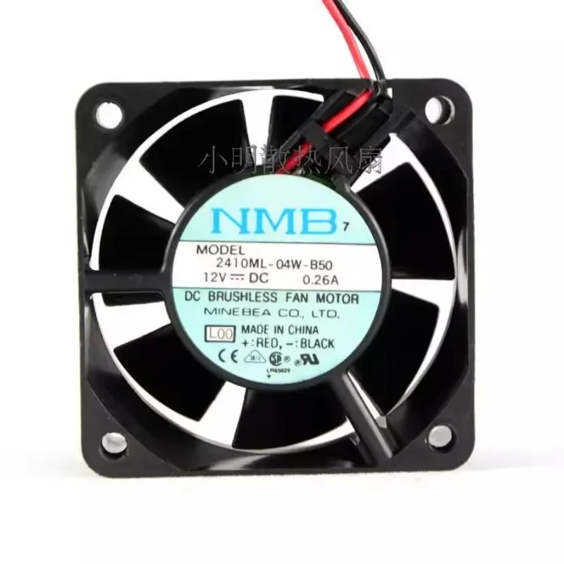 New Cooler Fan for NMB 2410ML-04W-B50 6025 6CM 12V 0.26A Dual-ball Bearing High-flow 60*60*25MM