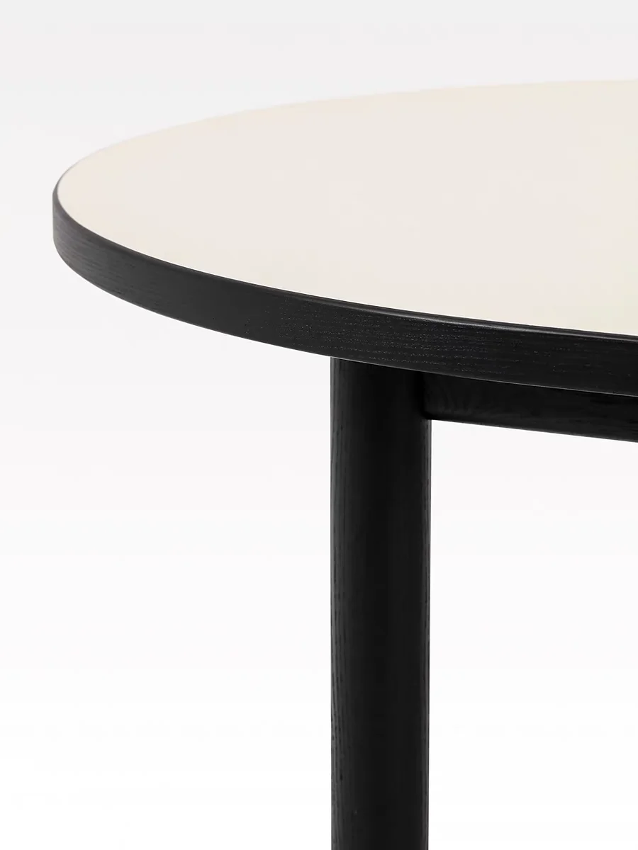 Nordic solid wood oval, dining table creative small apartment dining table, modern desk desk, simple long workbench