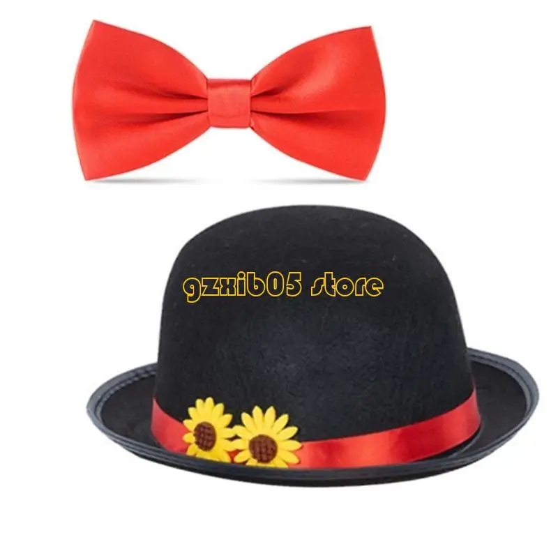 C9GE Conjunto disfraz mago Carnivel con sombrero, accesorios disfraz para espectáculo mágico, ropa fiesta