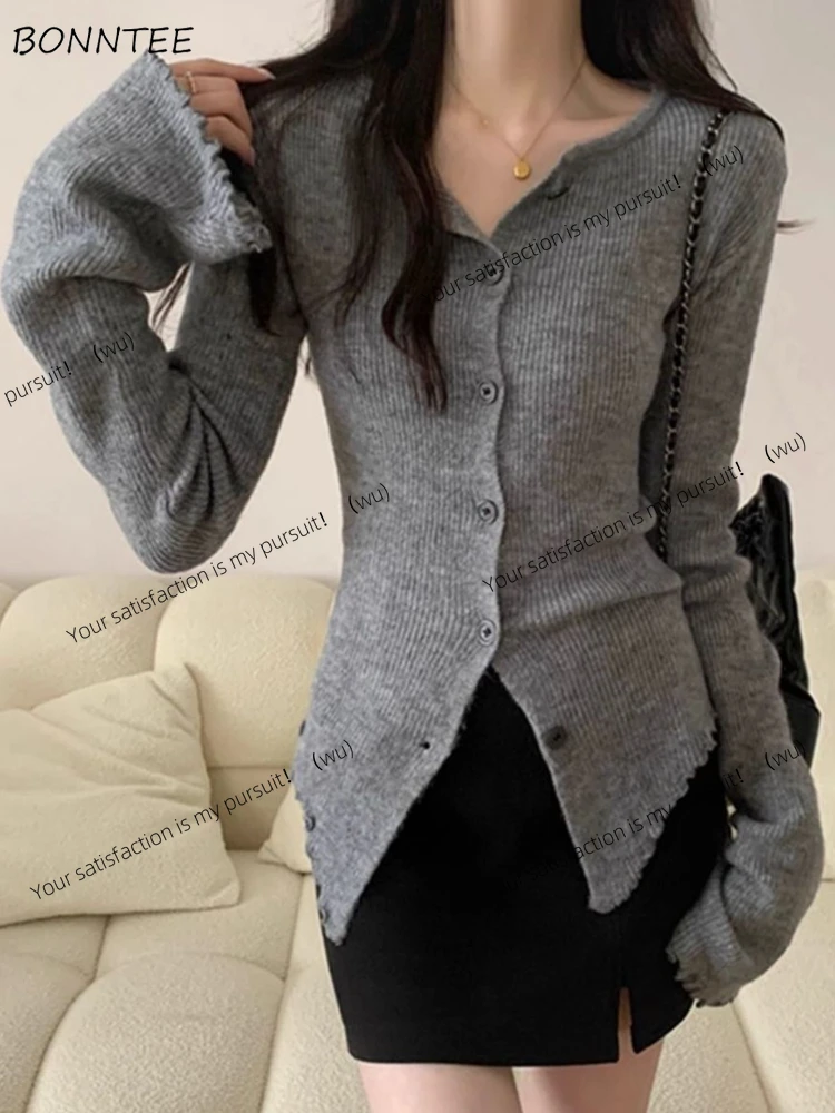 

ZOCI-Women's soft cardigan, autumn and spring sweater, aesthetic Korean fashion, elegant women's clothing