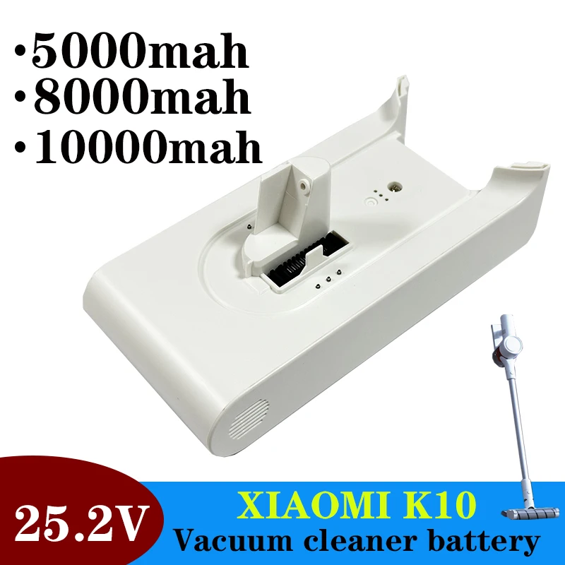 

100% New vacuum cleaner lithium battery 25.2V 5.0Ah, suitable for Mijia K10, K9, 1C free shipping