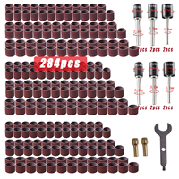 284pcs Sanding Drums Kit For Dremel Sanding  Bands Bits Rotary Tool Accessories Sanders  Mandrels For Drill WoodWorking