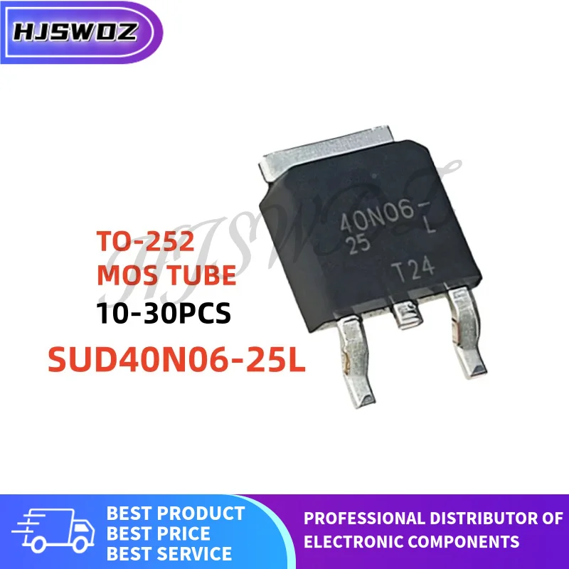 10/20/30PCS 100%New SUD40N06-25L 40N06-25L SUD40N06 40N06 TO-252 MOS Field effect tube In Stock