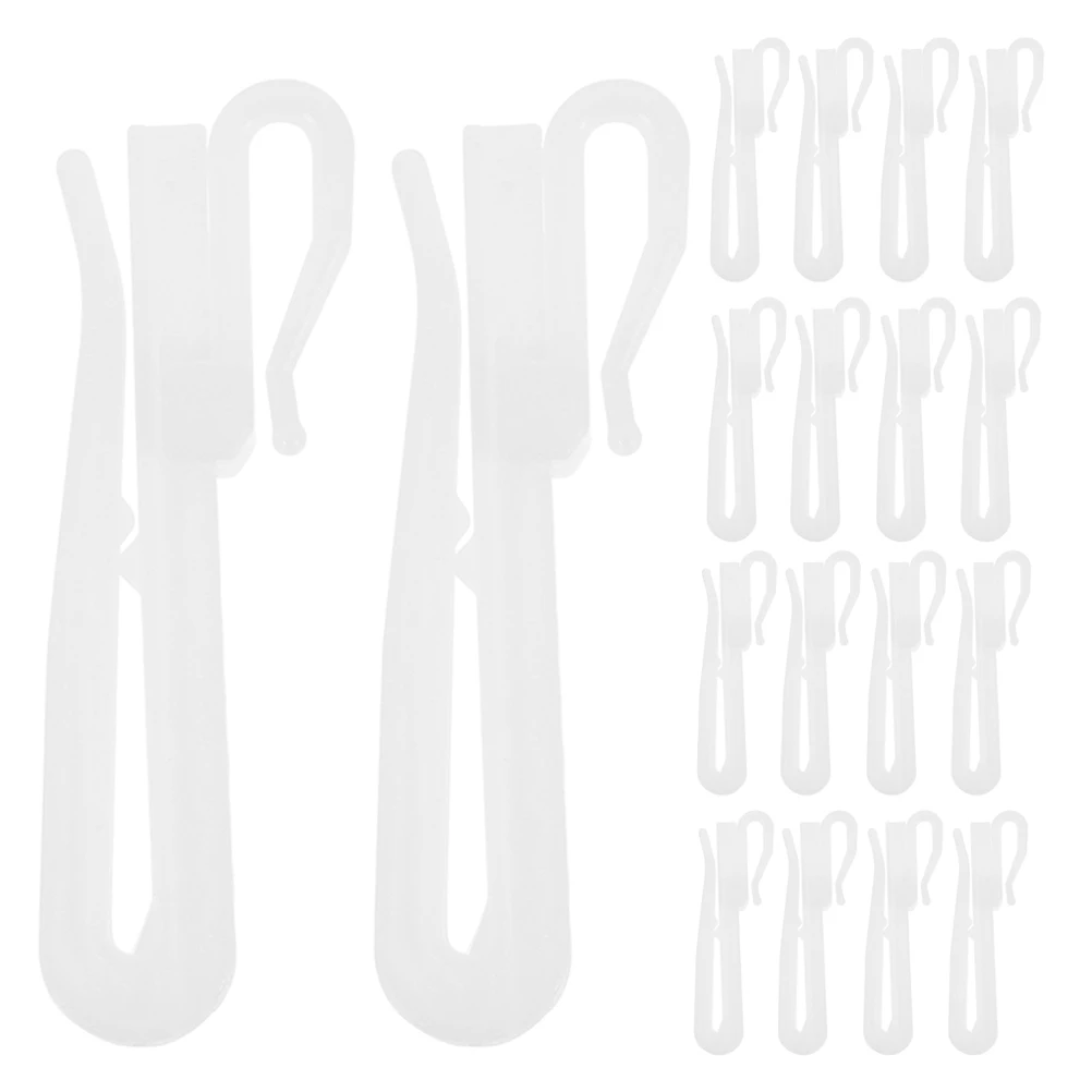 

80Pcs Plastic Adjustable Curtain Hooks Pinch Hooks for Drapes Window Door Shower Curtain Accessories Drapery Hook