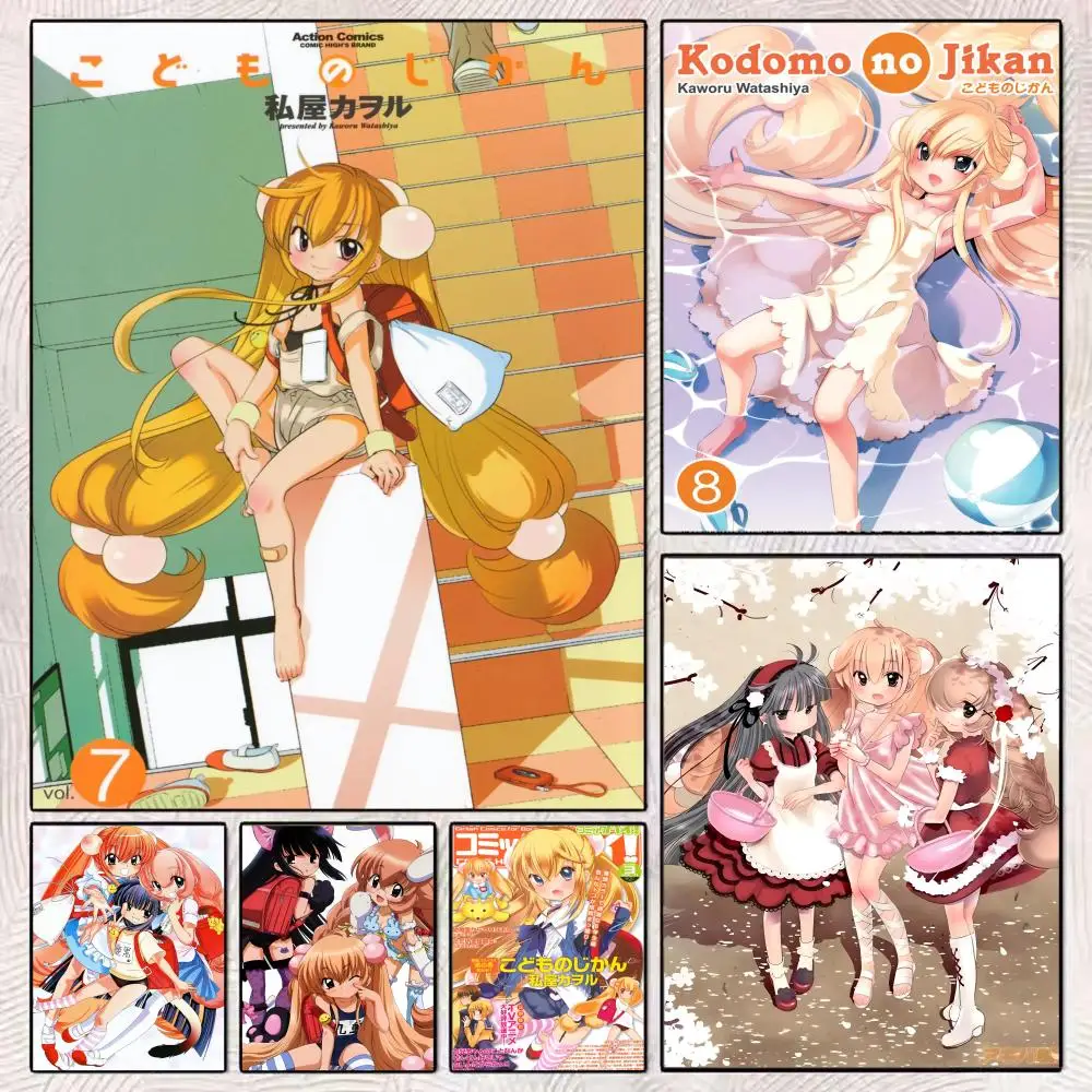 Póster de Anime k-dodomo no Jikan, arte HD, Mural, Wallart, decoración estampada Vintage impermeable para decoración del hogar, bricolaje, duradero