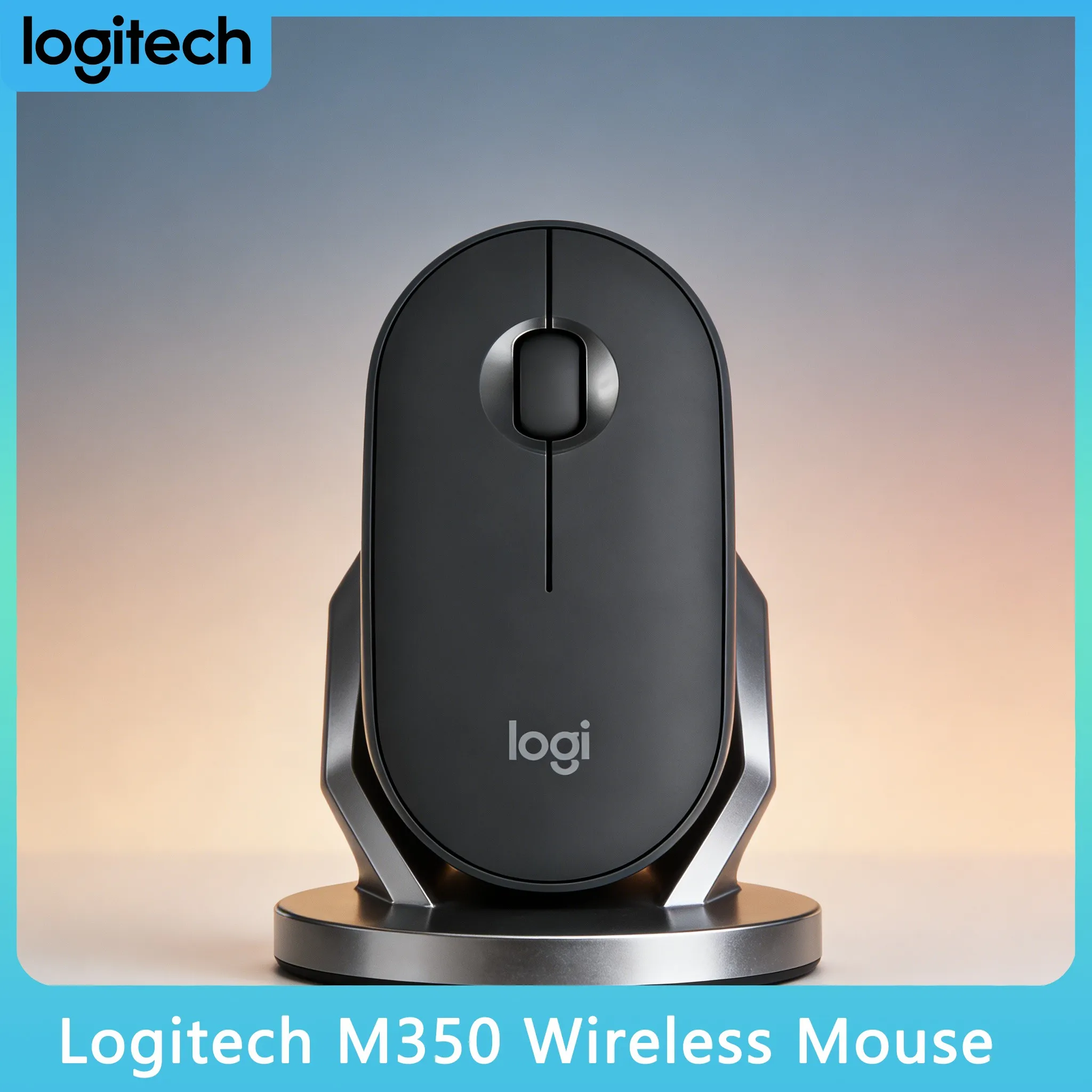 

Беспроводная мышь Logitech M350 для ноутбука, ультрапортативная, бесшумная, с бесшумным кликом