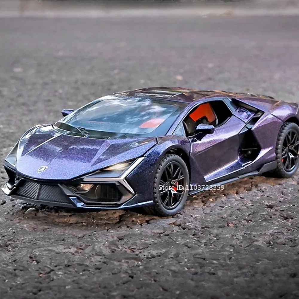 Revuelto Sian-modelos de coches deportivos para niños, escala 1:32, aleación, sonido fundido a presión, puertas ligeras, supercoche abierto, juguetes para niños, regalos