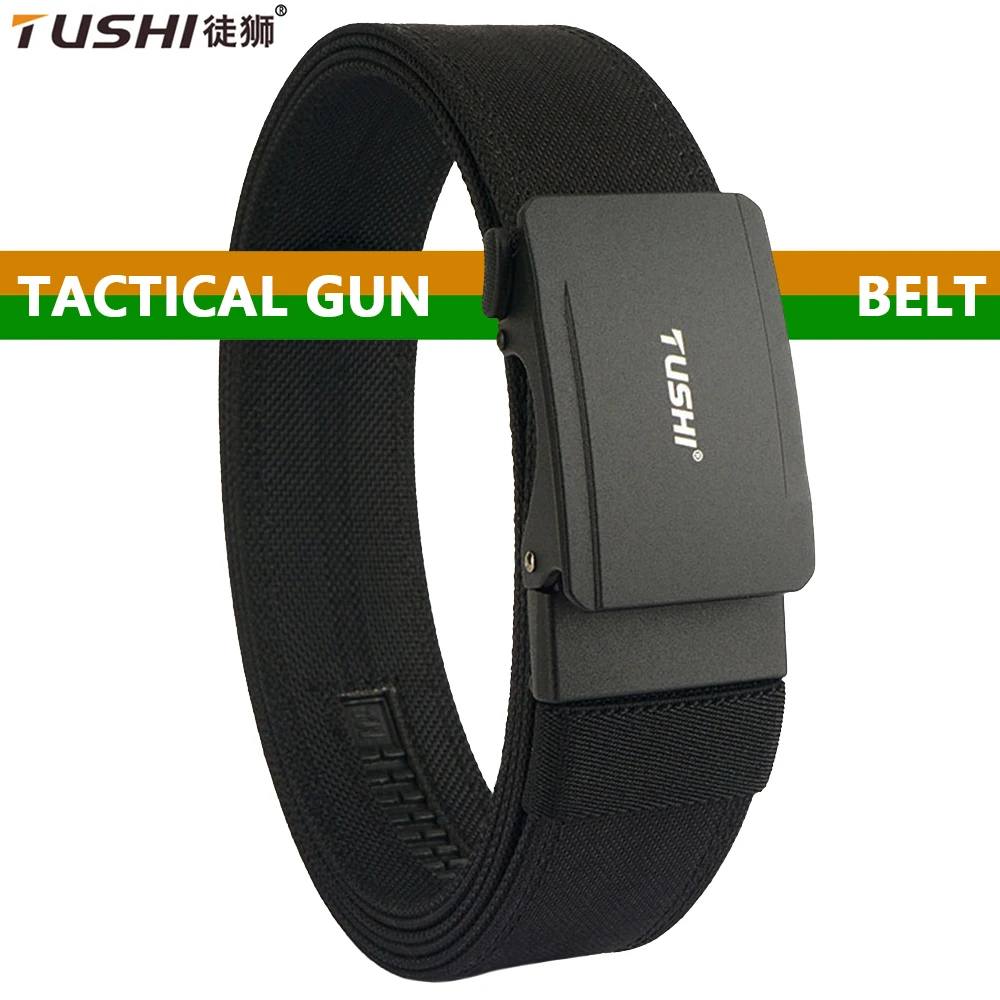 

TUSHI Hard Military Tactical Belt For Men And Women Trendy Hip-Hop Punk Outdoor Hunting IPSC Accessories Sports Youth Waistband