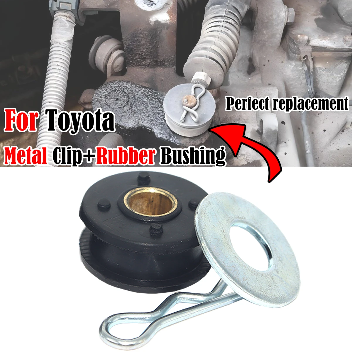 

3PC For Toyota Yaris XP10 XP20 XP90 Corolla E90 E100 E120 E140 E160 E210 Updated Gear Shift Cable Linkage Bushing End Cotter Pin