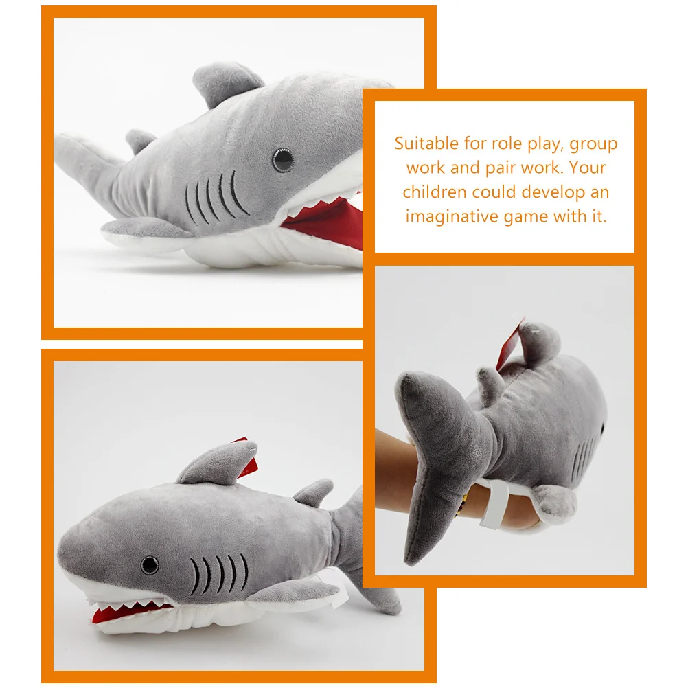 

Shark Puppet Hand Early Educational Kids Toys Modeling Cartoon Story Telling False Animal Children Parent-child