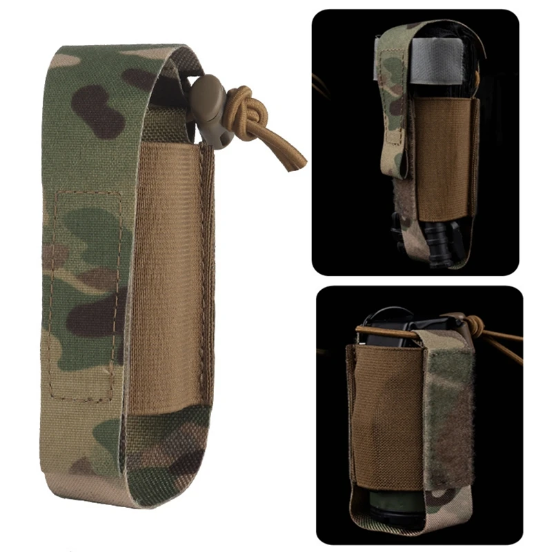 Tactical Shock Grenade Pouch Outdoor Storage Bag Tactical Plate Carrier Molle Equipment Mini Elastic Fixed Pocket Grenade Holder