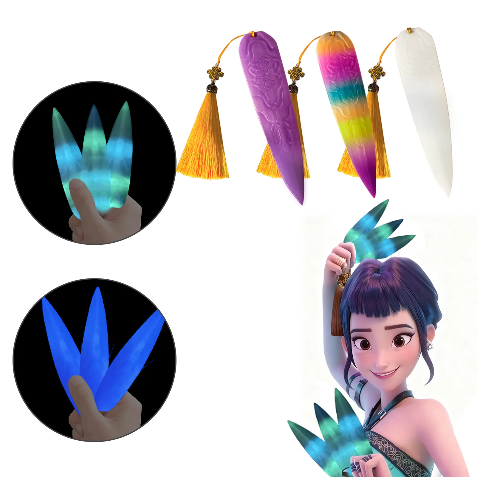 Kpop 조이 데몬 헌터즈 코스프레 라이트 다트 무기 롤플레이 소품 걸그룹 아이돌 할로윈 카니발 의상 액세서리