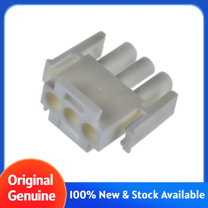 350766-1,Receptacle Housing,Universal MATE-N-LOK Series,3P,Rectangular Power Connector,Centerline 0.25 in,Male,350767-1