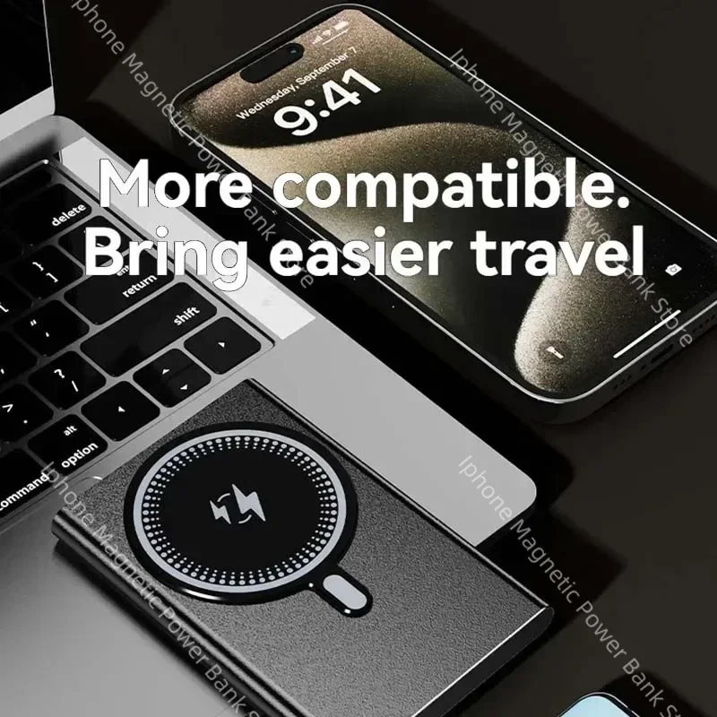 Brand 10000mAh Power Bank Magnetic Wireless Power Bank PD 22.5W Fast Charging Auxiliary Battery for iPhone 12-16 Series Pro Max