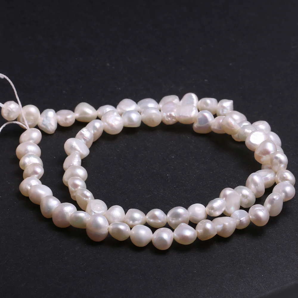 Natural Freshwater Pearl Baroque White pink Irregular Beads for Jewelry Making DIY Earrings Bracelet Necklace Accessories