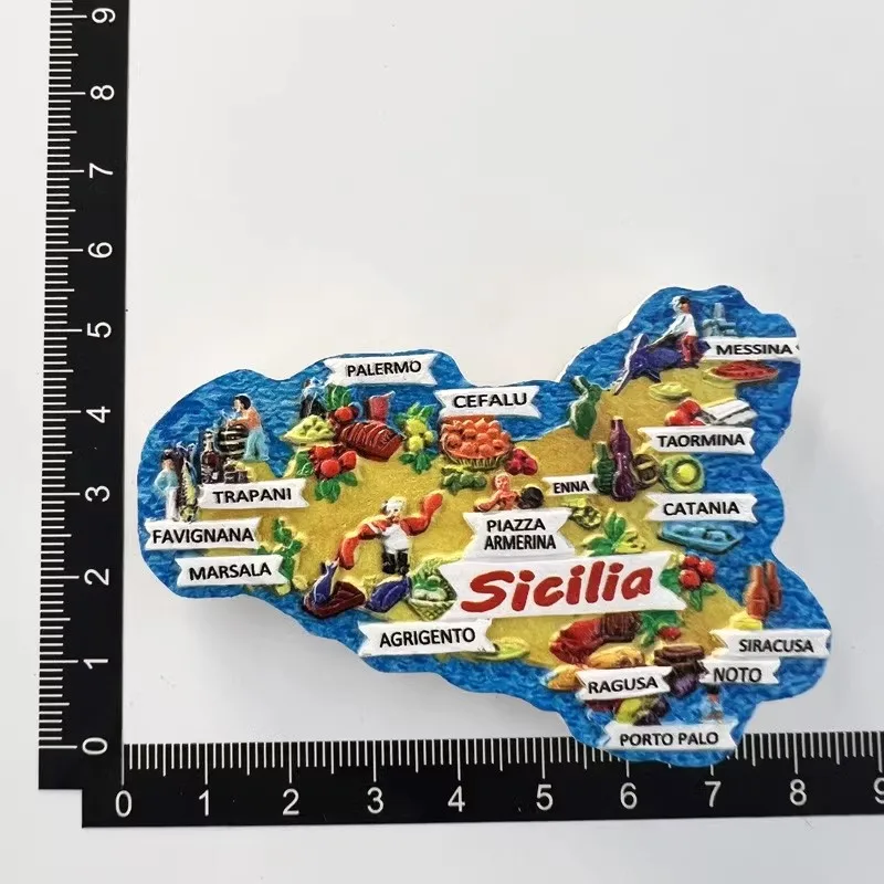 

Italy fridge magnets Italian Sicily Otranto tourist souvenir decorative arts magnetic refrigerator stickers travel gifts decor