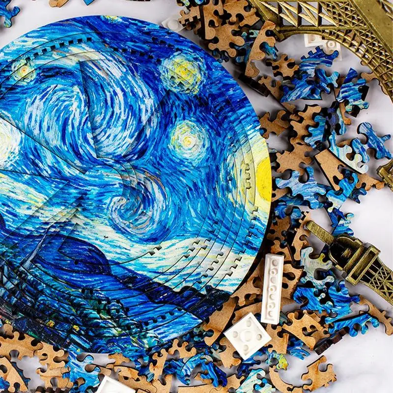 3D Jigsaw Puzzles For Teens Wooden Novelty Puzzles High quality Cardboard Durable Puzzles Starry Sky Picture Birthday Gifts