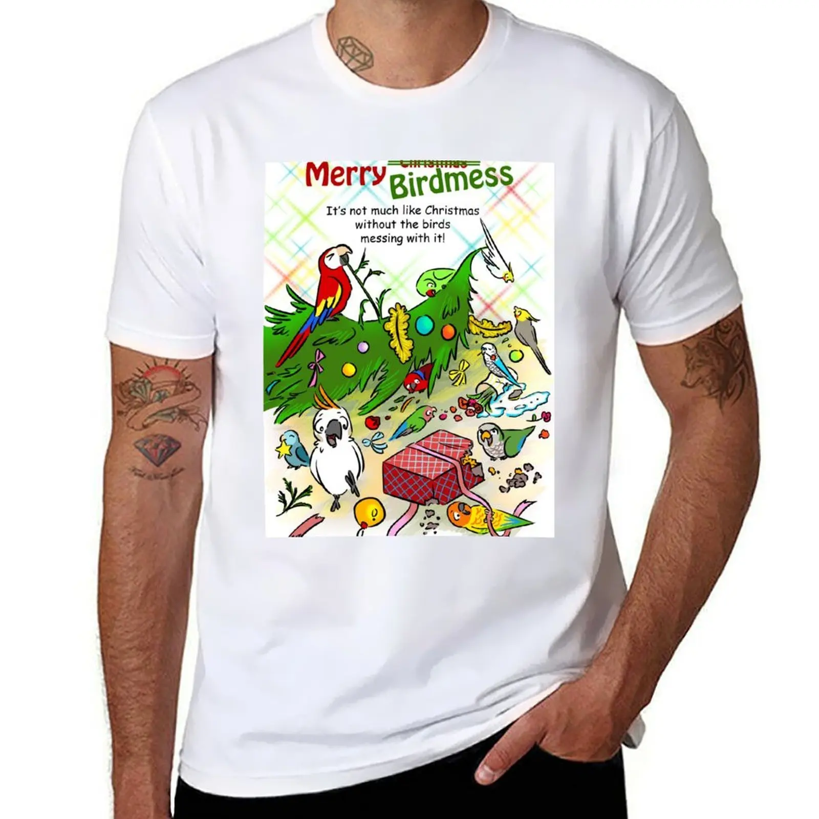 

Merry birdmess T-Shirt t shirt man designer t shirts cotton 100% T-Shirt