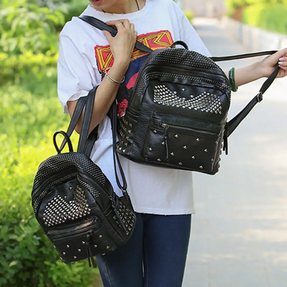 Unisex Rucksack Lagerung Rucksack Multifunktionale Tragen-beständig Beliebte Reine Farbe Einstellbar Rucksack