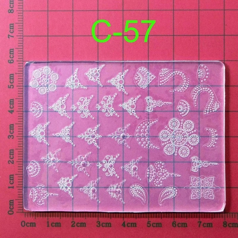 DIY UV Gel Crystal Nails Template Silicone Nail Art Molds DIY Nail Carving Molds