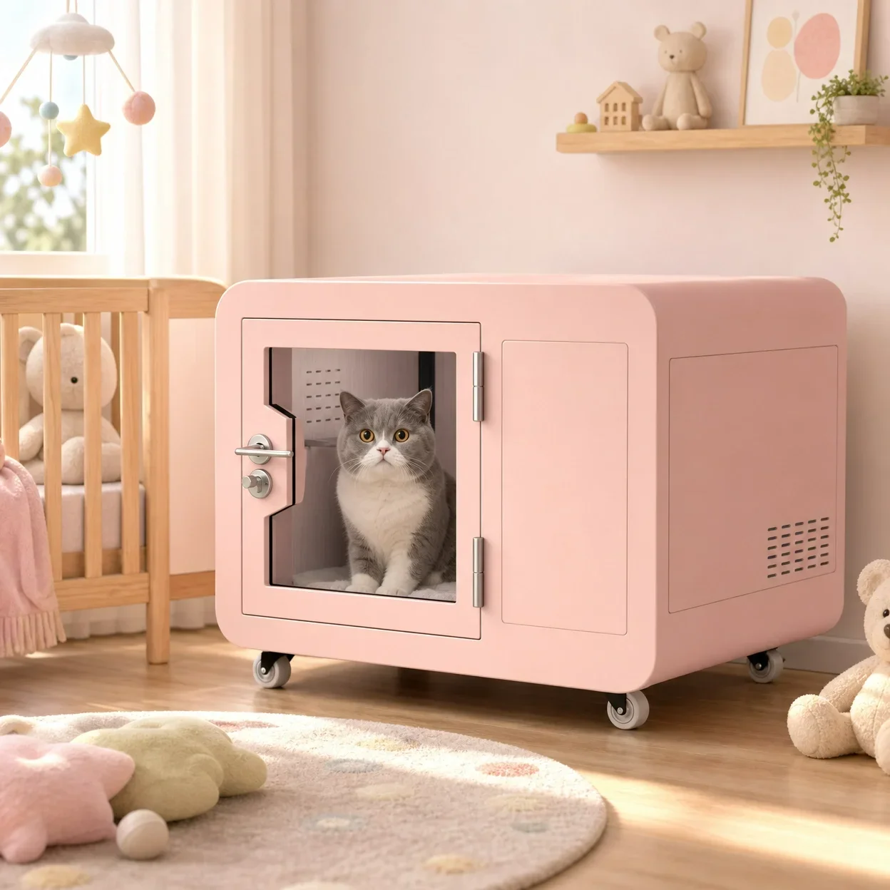 aIndoor Anti-noise Modular Pet Acoustic Cabin Custom Dimension Soundproof Pet Sleeping Enclosure for Pet Store Home Use