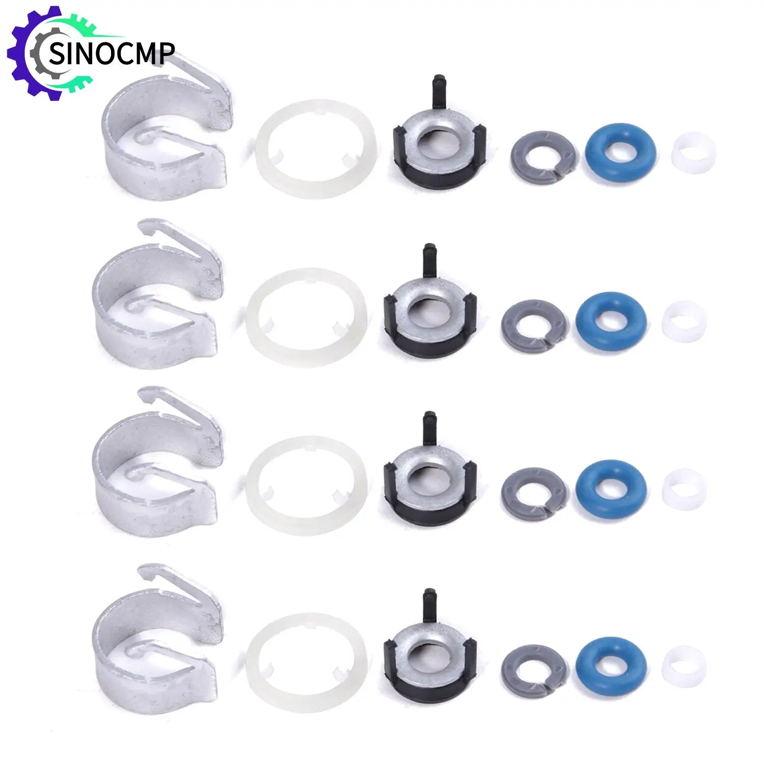 

SINOCMP 4pcs Fuel Injector O-ring Seal Kit For AUDI A4 Q5 VW Jetta CC 1.8 2.0T 06H998907A 06J998907D 06J998907B Car Engine Parts