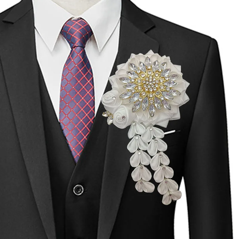 

Brooch Badge for Men's Korean British Suit Shirt Wedding Suit Accessories Original Design Handmade Jewelry Gift High-end Corsage