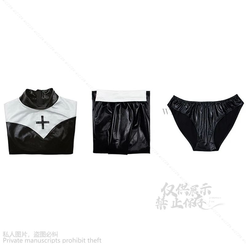 Angel Sister ที่กําหนดเองคอสเพลย์เซ็กซี่ชุดปีศาจหนังสีดํา RolePlay ชุด Halloween Carnival Pajama Party คริสต์มาสผู้หญิง