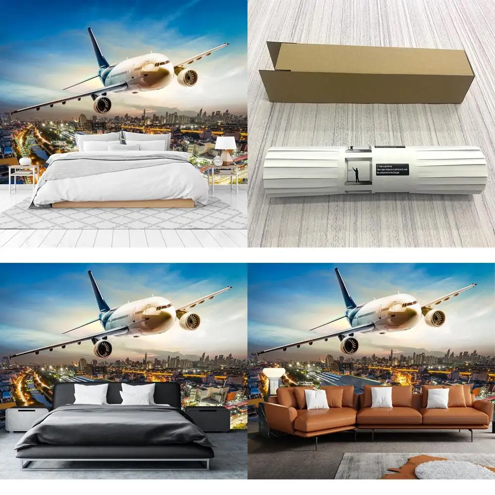 

Гигантская настенная роспись «Небесный самолет» — 103x69 дюймов