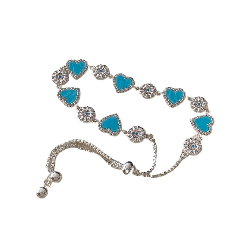 

Синий браслет «Любовь», женский выдвижной древний египетский солнечный браслет, элитные винтажные украшения для рук